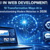 AI in Web Development: 10 Transformative Ways AI is Revolutionizing Modern Websites in 2026