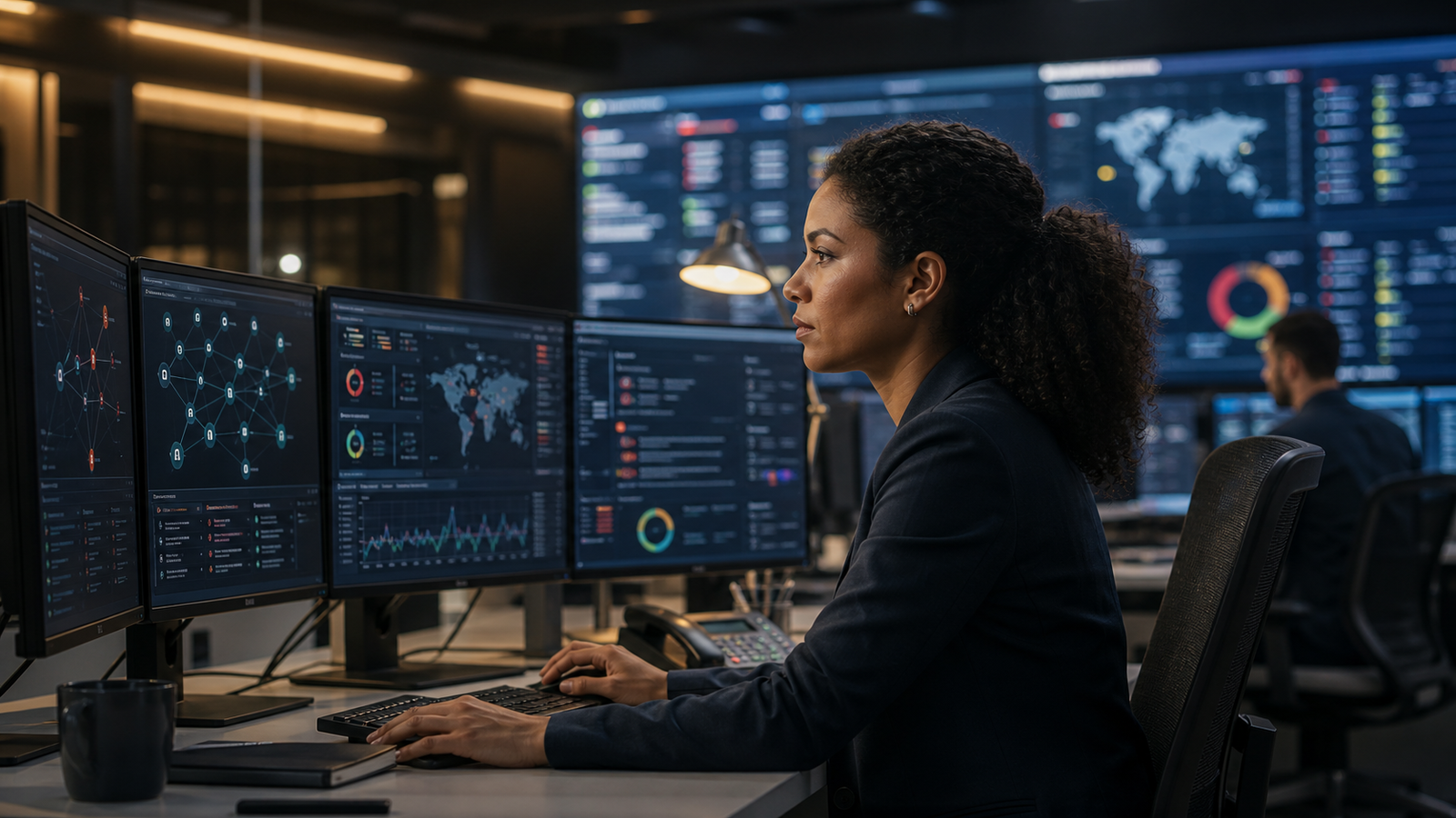 agentic AI cybersecurity enterprise technology illustration