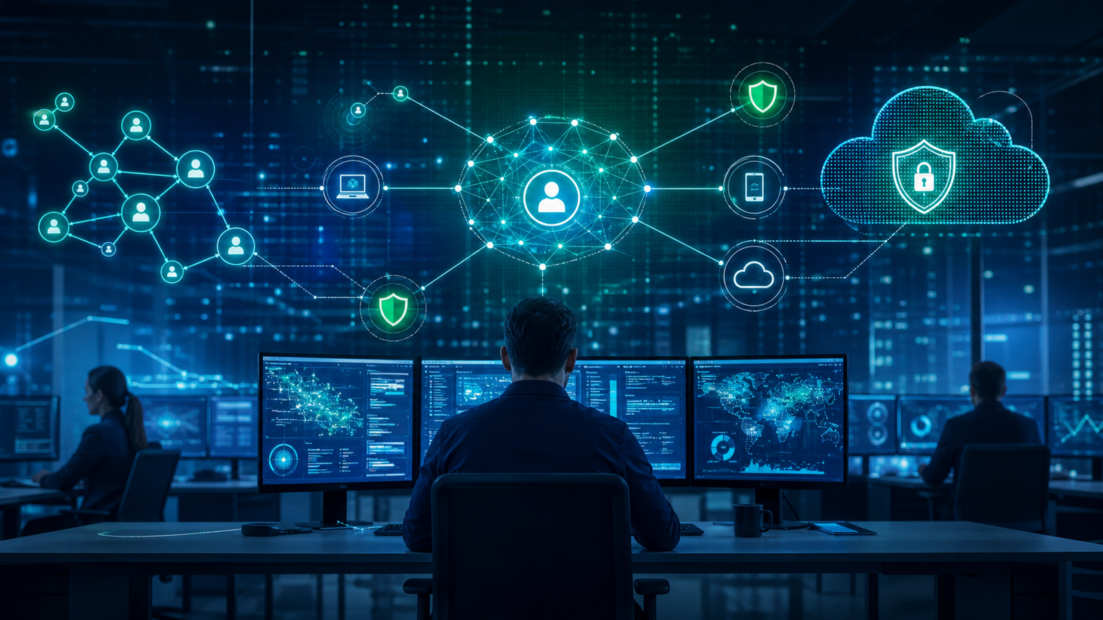 agentic AI cybersecurity zero trust security illustration
