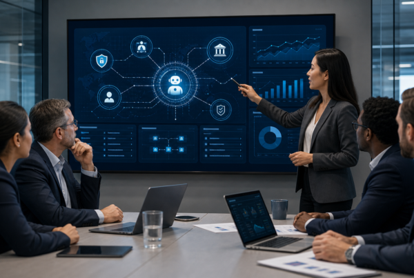 AI governance framework enterprise agents illustration