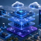 AI infrastructure hybrid cloud edge computing illustration