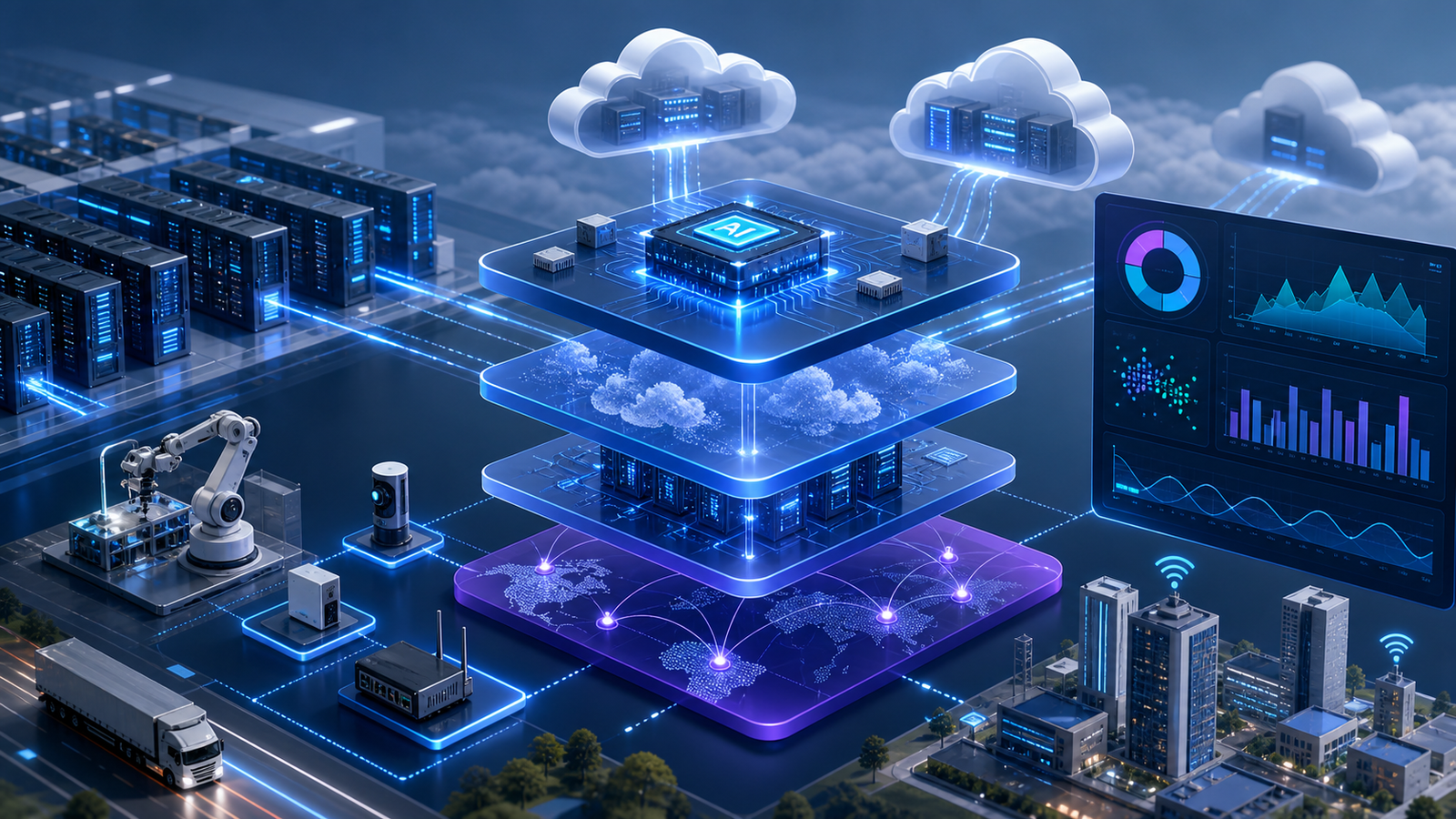 AI infrastructure enterprise technology illustration